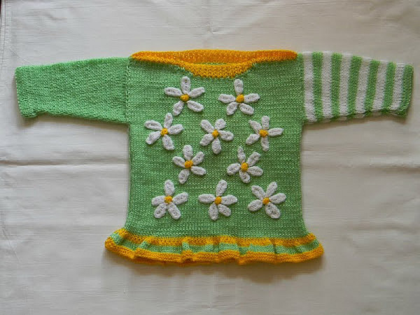 Детский комплект: кофточка (спинка).