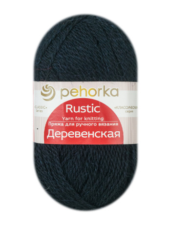 Пряжа Пехорка «Деревенская» - (04 - Темно-синий)