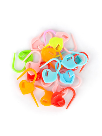 Маркер петель «Сердце» с замком, 20 шт.