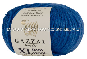 Пряжа GAZZAL BABY WOOL XL - (830 XL - Синий) 50 г / 100 м40% мериносовая шерсть, 40% полиакрил, 20% кашемир па