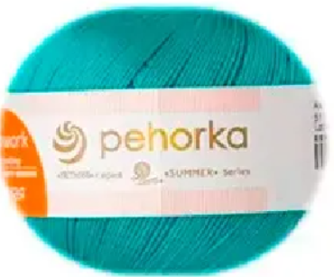 Пряжа Пехорка «Ажурная» - (511 - Зеленка)
