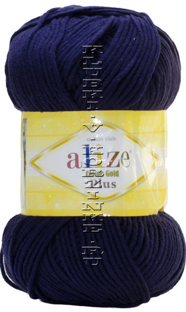 Пряжа Cotton Gold Plus Alize - (58 - Тёмно - синий)