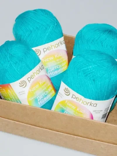 Пряжа Пехорка «Детская новинка» - (583 - Бирюза)