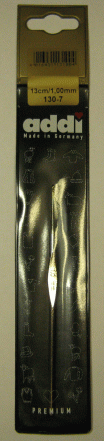 Крючок вязальный ADDI экстратонкий, №1 13 см