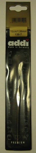 Крючок вязальный ADDI экстратонкий, №1  13 см 