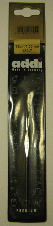 Крючок вязальный ADDI экстратонкий, №1 13 см
