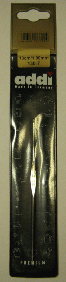 Крючок вязальный ADDI экстратонкий, №1 13 см