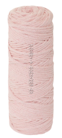 Шнур 4 мм 100 м - (2126 - Светло - розовый)