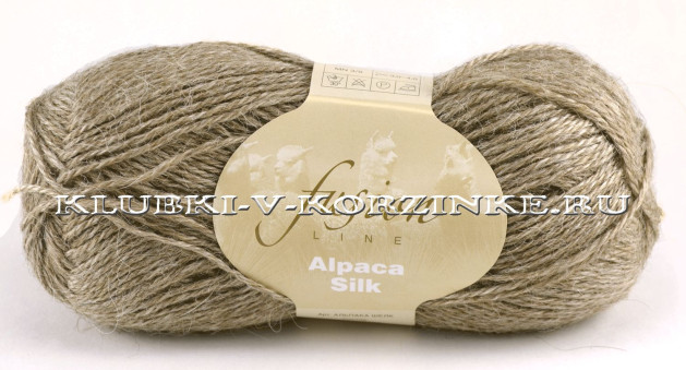 Пряжа Alpaca Silk (284 - Бежевый меланж)