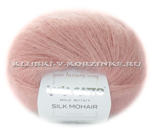 Пряжа Silk Mohair Lana Gatto - (14393 - Пыльная роза) 25 г / 212 м75% мохер, 25% шелк