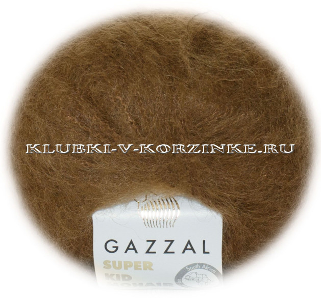 Пряжа Super Kid Mohair Gazzal - (64401 - Грильяж)