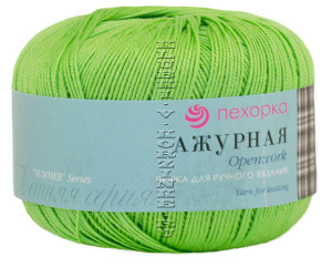 Пряжа Пехорка «Ажурная» - (65 - Экзотика) 50 г / 280 м100% мерсеризованный хлопок