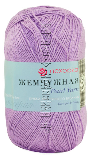 Пряжа Пехорка &quot;Жемчужная&quot; - (22 - Сирень) 100 г / 425 м50% хлопок, 50% вискоза