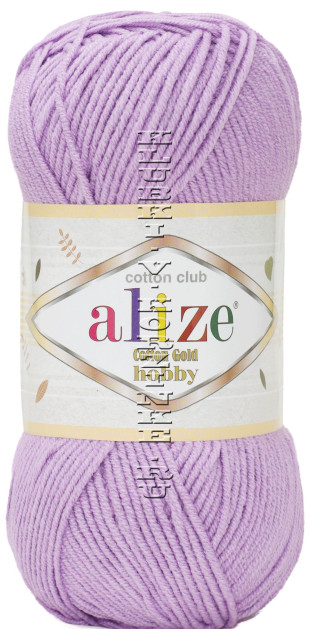 Пряжа Cotton Gold Hobby Alize - (166 - Лиловый)