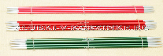 Набор  чулочных спиц Zing KnitPro 15 см (арт. 47401)