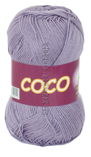 Пряжа VITA cotton &quot;COCO&quot; - (4334 - Тёмно - лиловый) 50 г / 240 м100% мерсеризованный хлопок
