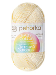 Пряжа Пехорка «Детский хлопок» - (64 - Светло-лимоновый)
