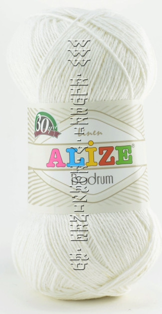 Пряжа Bodrum Alize - (55 - Белый)