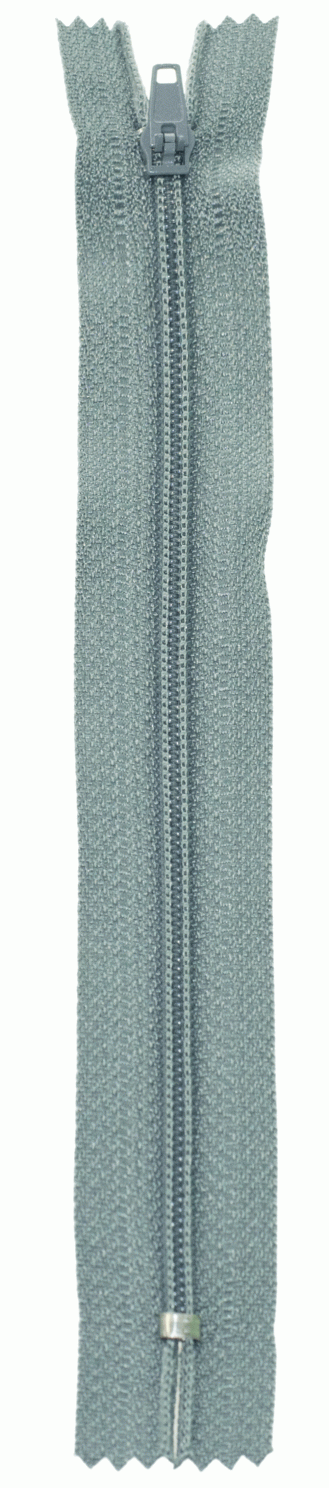 Молния Спираль н/р брючная G004P Gamma, тип 4, 20 см (304 - Серый)