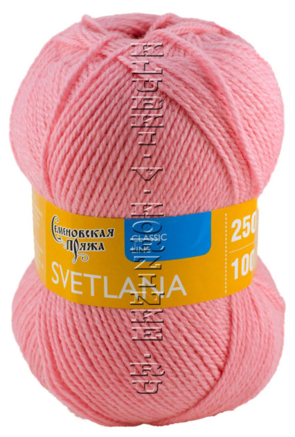 Пряжа Семеновская «Светлана» - (20 - Розовый)