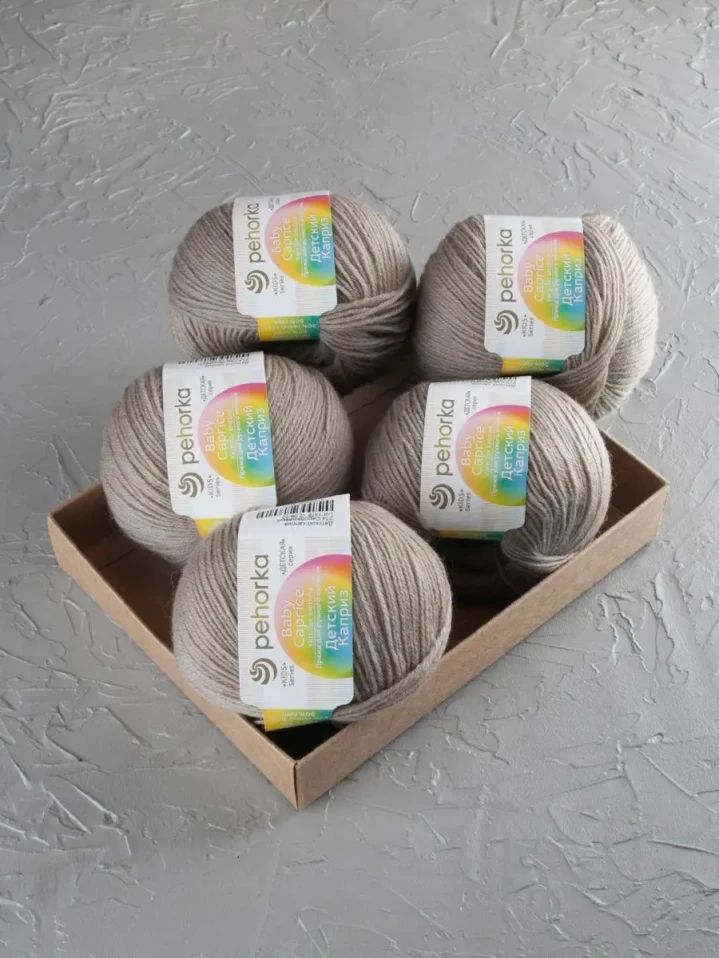 Пряжа Пехорка «Детский каприз» - (274 - Серобежевый)