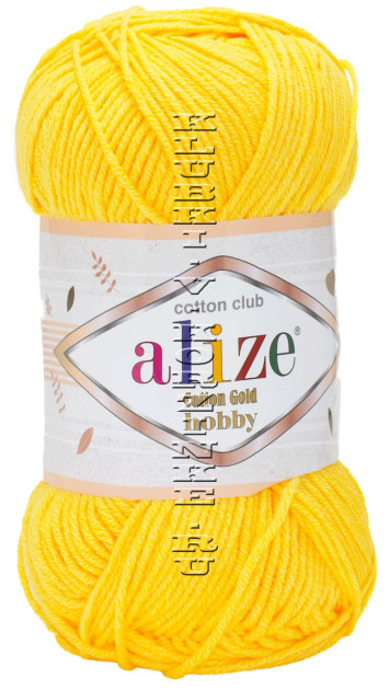 Пряжа Cotton Gold Hobby Alize - (216 - Желтый)