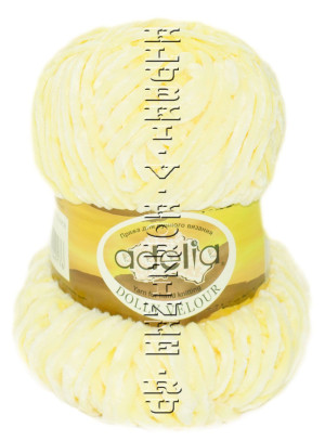 Пряжа Adelia Dolly Velour - (08 - Светло-жёлтый) 
