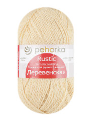Пряжа Пехорка «Деревенская» - (23 - Слоновая кость)