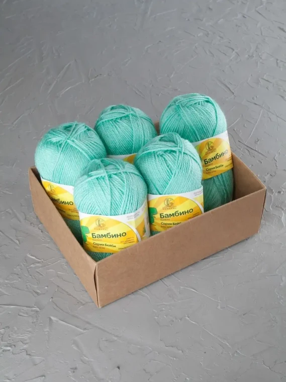 Пряжа Камтекс «Бамбино» - (025 - Мята)