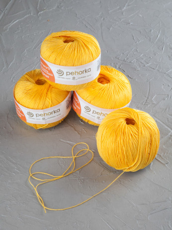 Пряжа Пехорка «Ажурная» - (12 - Желток)