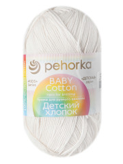 Пряжа Пехорка «Детский хлопок» - (166 - Суровый)