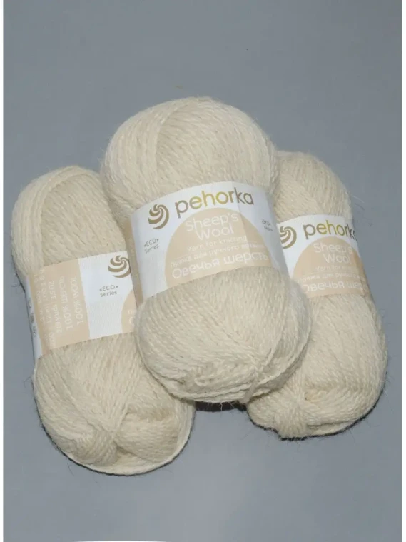 Пряжа Пехорка «Овечья шерсть» - (166 - Суровый)