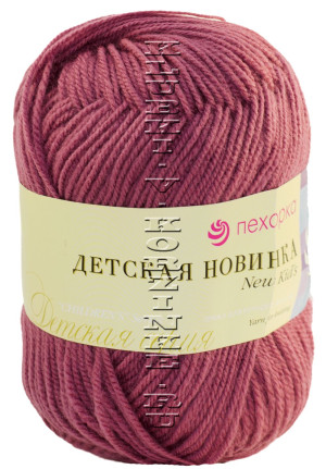 Пряжа Пехорка &quot;Детская новинка&quot; - (21 - Брусника) 50 г / 200 м100% акрил высокообъемный