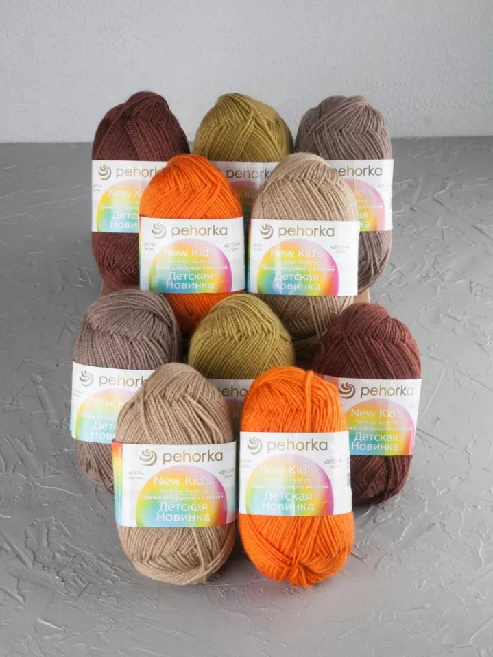 Набор пряжи Пехорка «Детская новинка» Квинтет 3