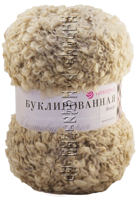 Пряжа Пехорка «Буклированная» - (124 - Песочный)