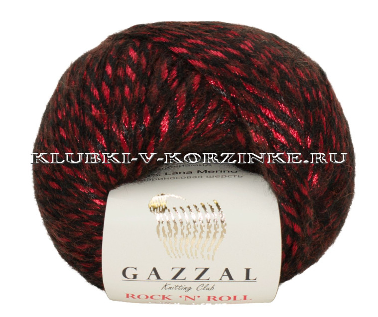 Пряжа GAZZAL Rock 'N' Roll - (13950 - Бордо)