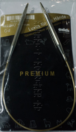 Спицы ADDI круговые супергладкие №6, 40 см