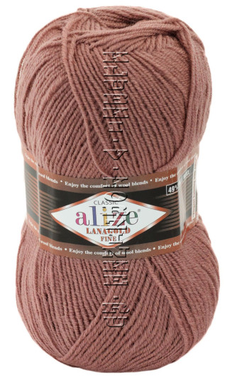 Пряжа Lanagold Fine Alize - (173 - Вялая роза)