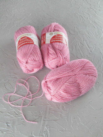 Пряжа Пехорка «Деревенская» - (125 - Камелия)