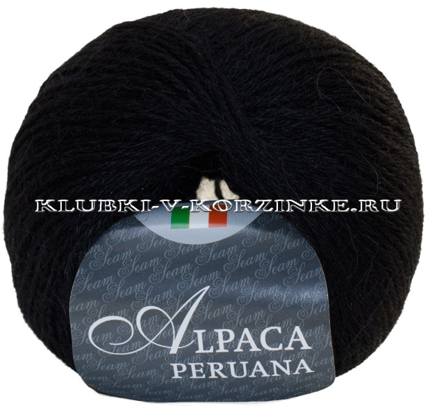 Пряжа Alpaca peruana Seam - (01 - Черный)