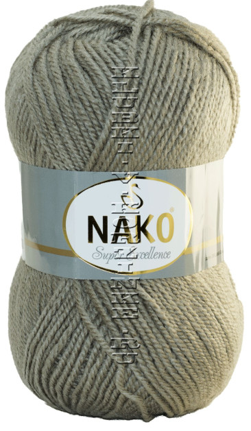 Пряжа Super Excellence Nako - (4116 - Серо - коричневый)