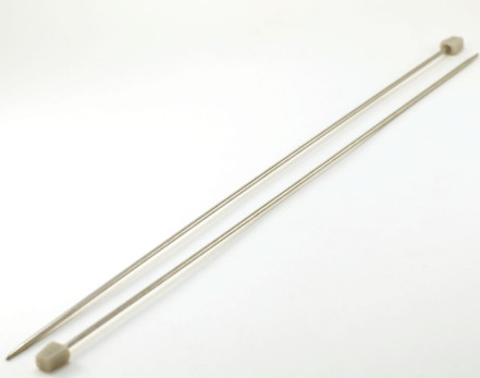 Спицы прямые металлические №2,5, 35 см, 2шт.