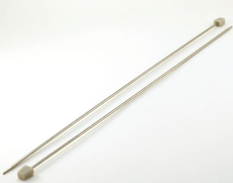 Спицы прямые металлические №2,5, 35 см, 2шт.