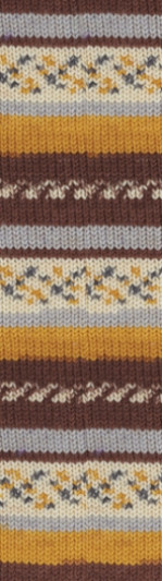 Пряжа SUPERWASH Alize comfort socks - (цвет 7652 - Коричневый, серый, молочный)