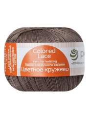 Пряжа Пехорка «Цветное кружево» - (161 - Мокко)