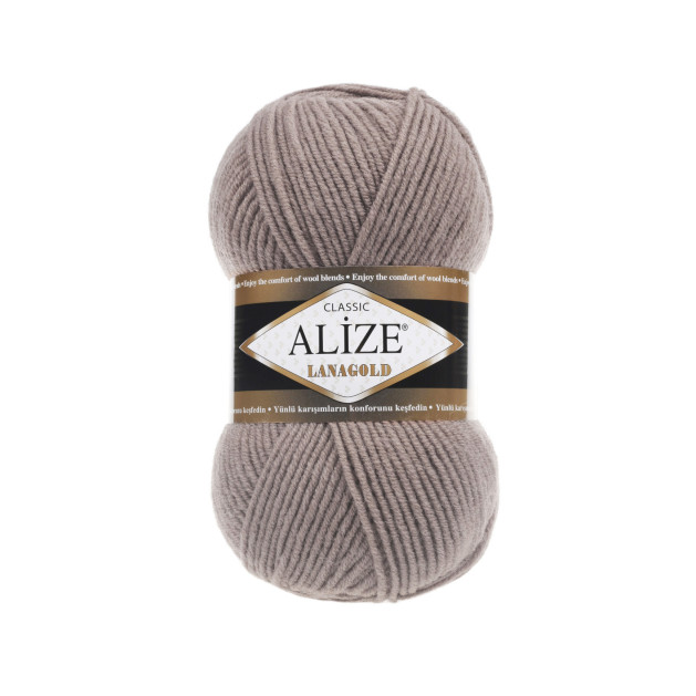 Пряжа «LANAGOLD Alize» - (584 - Кофе с молоком)