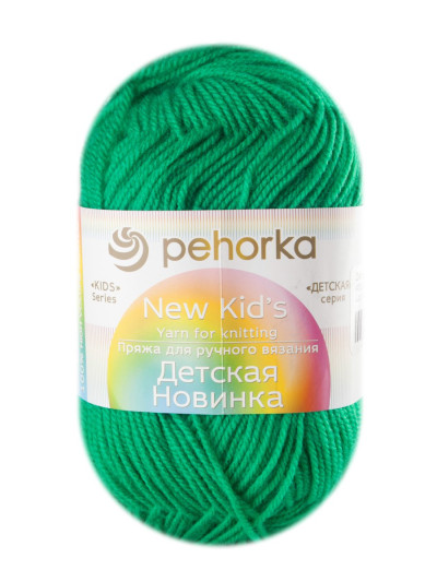 Пряжа Пехорка «Детская новинка» - (480 - Яр.зелень)