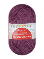 Пряжа Пехорка «Деревенская» - (191 - Ежевика)