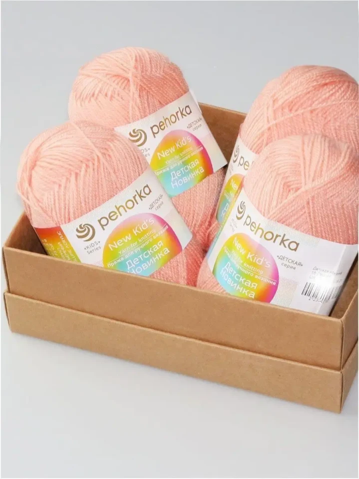 Пряжа Пехорка «Детская новинка» - (18 - Персик)