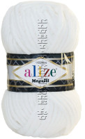 Пряжа Superlana Megafil Alize - (55 - Белый)